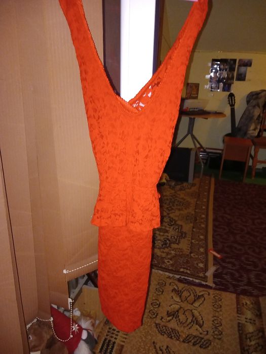 rochie rosie scurta