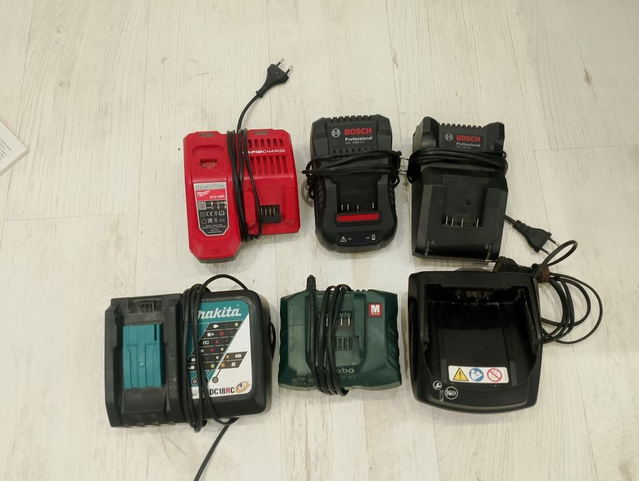 Зарядни за Bosch, Makita, Milwaukee, Metabo, Stihl