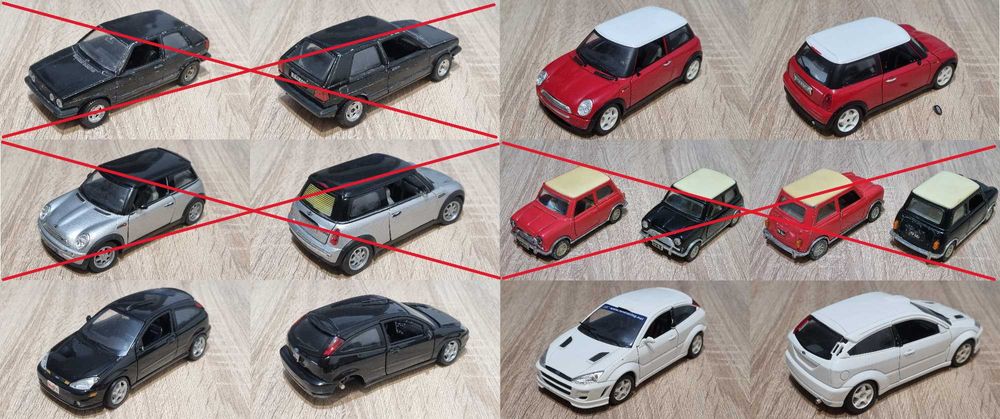 авто модели със забележки в 1/24 Danbury Mint, Revel, Bburago, Maisto