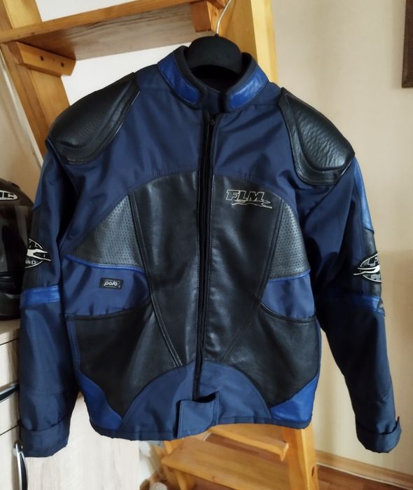 Geaca moto piele+textil marime S-M