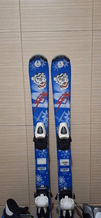 Set schiuri 100cm clapari ski, cascs
