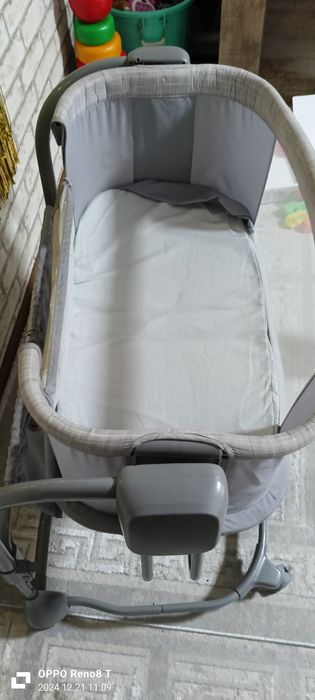 Кроватка + манеш+авто качалка