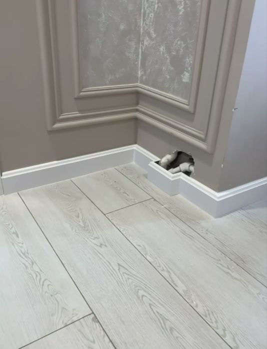 Установка плинтус МДФ plintus urnatamiz