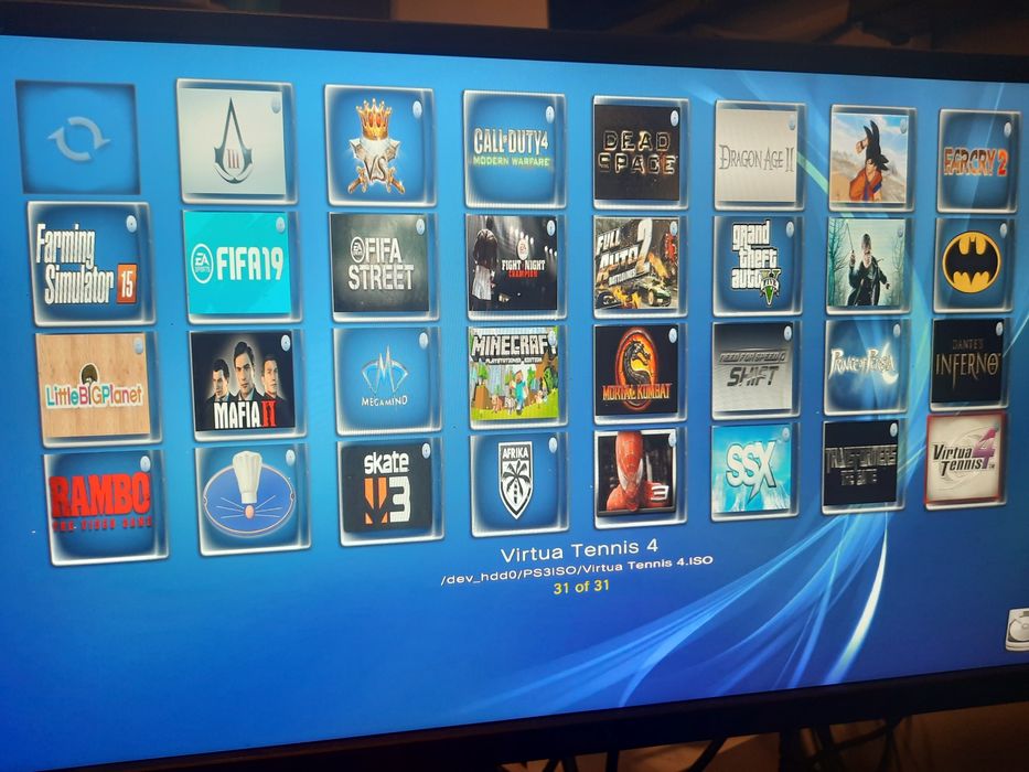 Play station Ps3 slim modat 320 GB 31 de jocuri