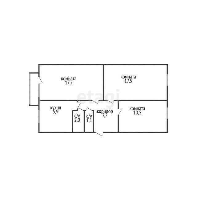 Продам 3х ком квартиру на КСК