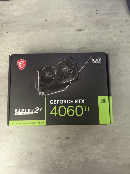 MSI RTX 4060TI 8gb - чек +коробка