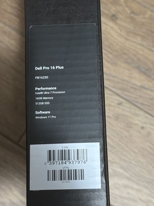 Laptop Nou Dell Pro 16 Plus ULTRA 7 16g D5 512g nVme