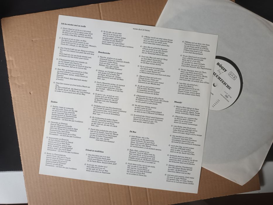 Vinyl german Rauchzeiche Bogiy laif raritate