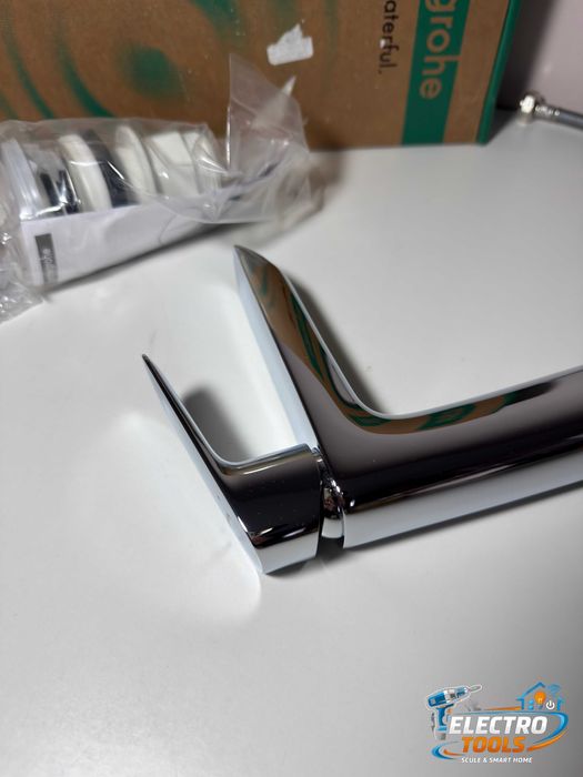 Baterie lavoar Hansgrohe Logis 110 Fine, ventil push-open, crom