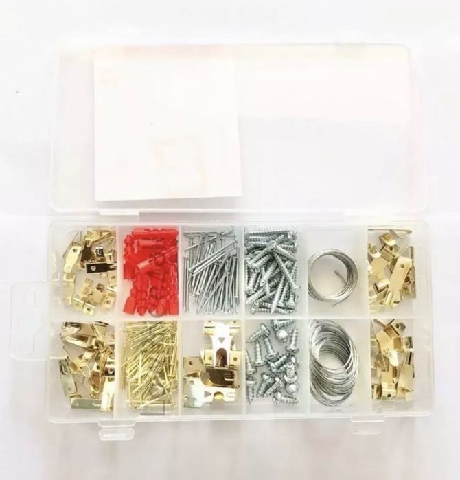 Комплект за закачане на картини и декорации 200 бр