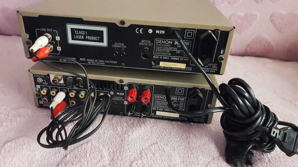 set mini DENON  receiver DRA-F1 +cd-player DCD-F100