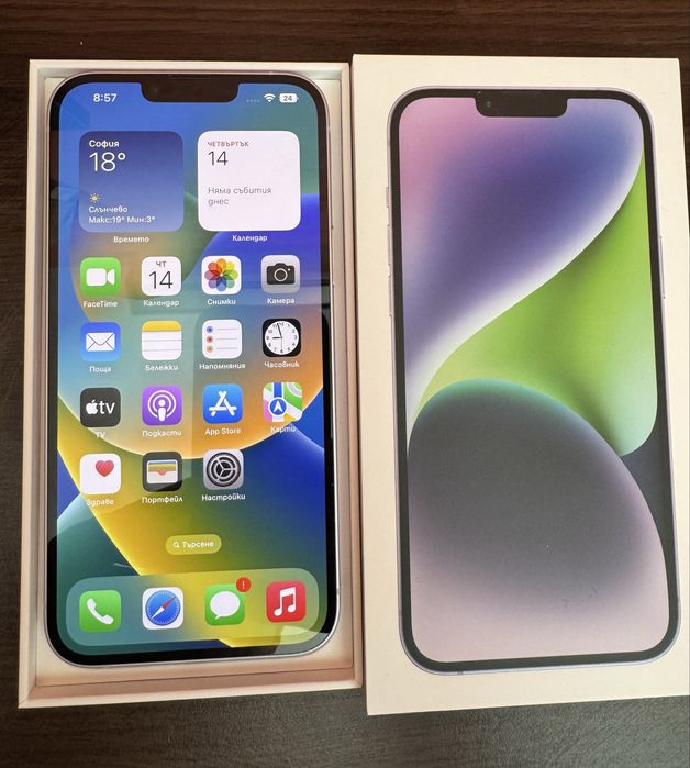 iPhone 14  Plus 128GB 100% батерия като НОВ