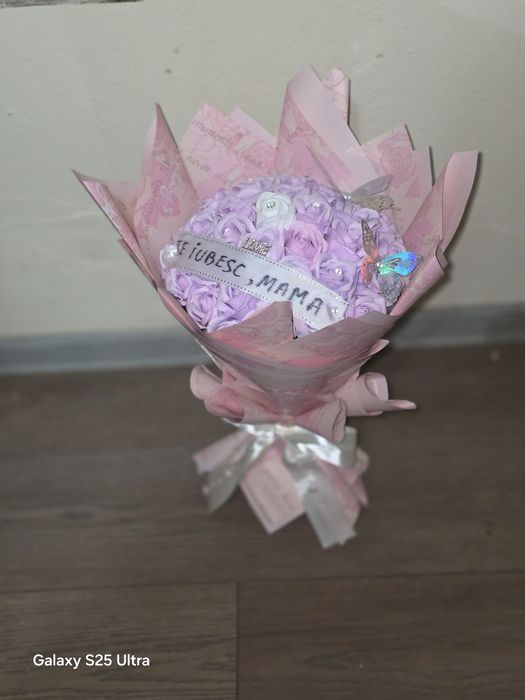 Buchet rose 37 din săpun