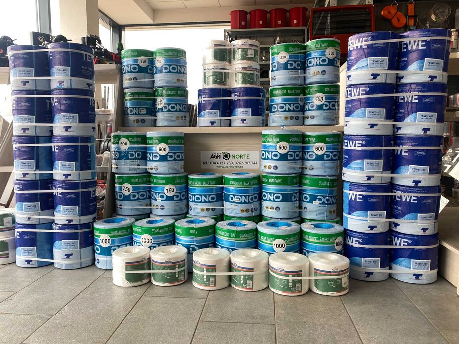 Sfoara baloti patrati sau rotunzi 350,400,500,600,750,1000  AGRI NORTE