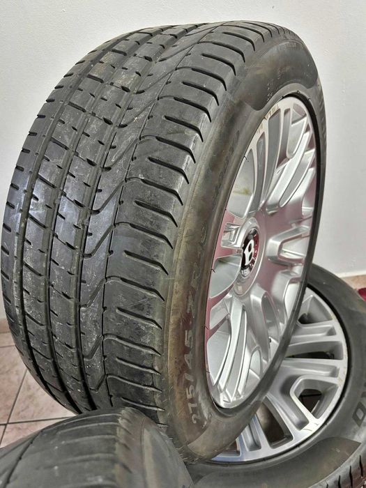 Set Jante 19 originale BENTLEY Continental GT, anvelope vara Pirelli