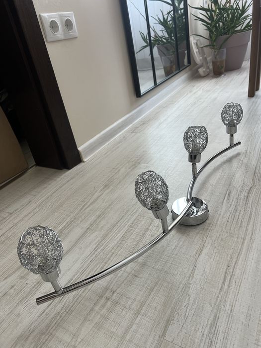 2 стенни лампи Nino MESH, G9, хром - комплект