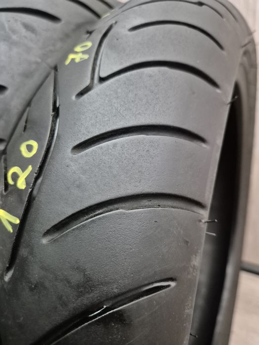 Set anvelope moto 120 70 17 cu 180 55 17 Bridgestone bt023