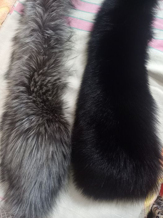 Воротник песец серый