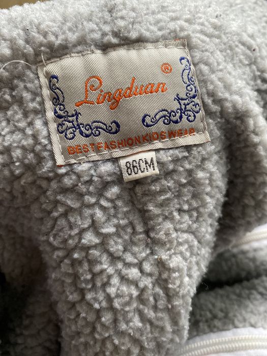 Продам теплый детский комбинезон 80 см