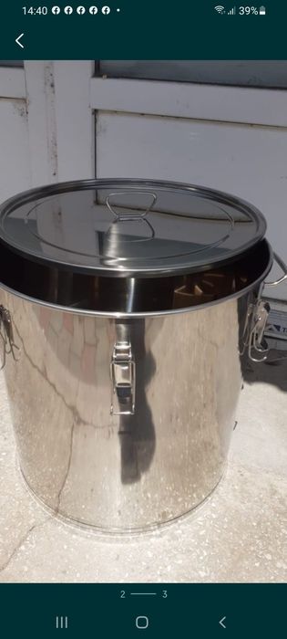 Oală/catering / cazan inox  98 L, 51 x 51 cm 649 lei