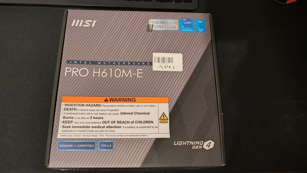 MSI PRO H610M-E DDR4, socket LGA1700