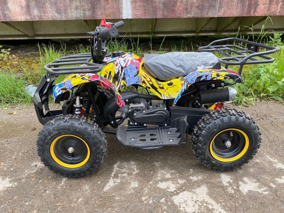 ATV Grafitty galben 49cc viteza reglabilă nou cu garanție și livrare