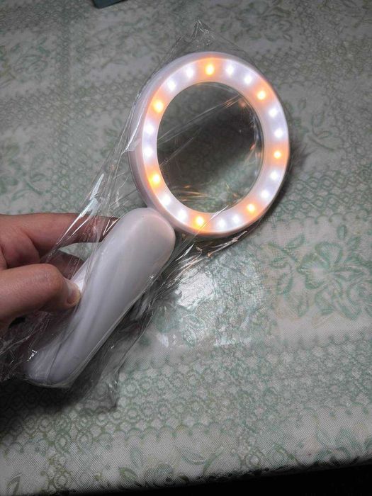 Лупа с подсветкой 24 LED, 30x, Ø90 мм YT 240190