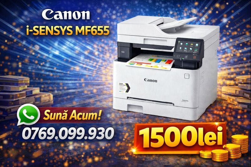 Multifunctional laser color Canon i-Sensys MF655CDW, wireless, SIGILAT