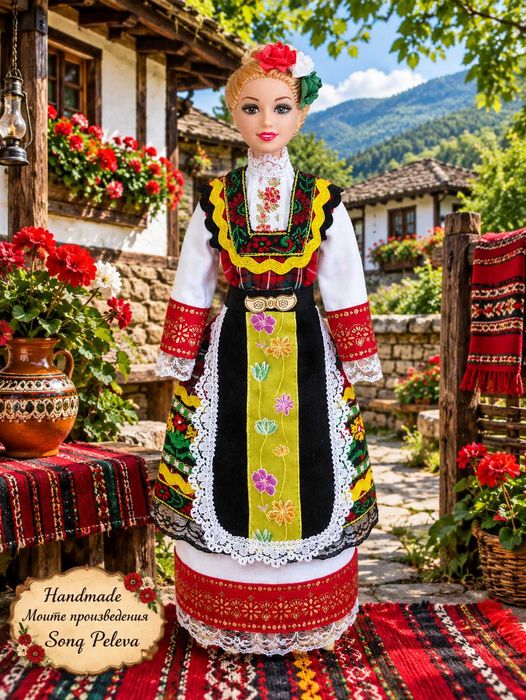 Сувенирна кукла Надежда с Тракийска народна носия.