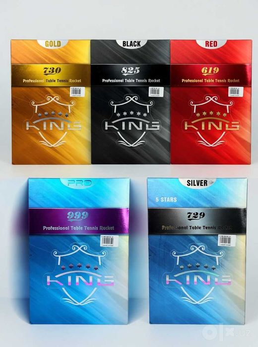 King 5 yulduzli (5 stars) professional table tennis raketka
