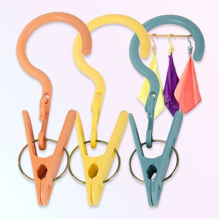 Щипка за пране с кука – комплект 3 броя