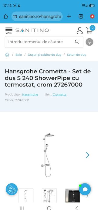 Hansgrohe Crometta - Set de duș S 240 Showerpipe