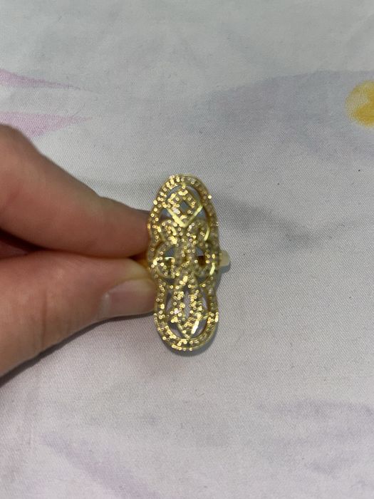 Серебряное кольцо с бриллиантами