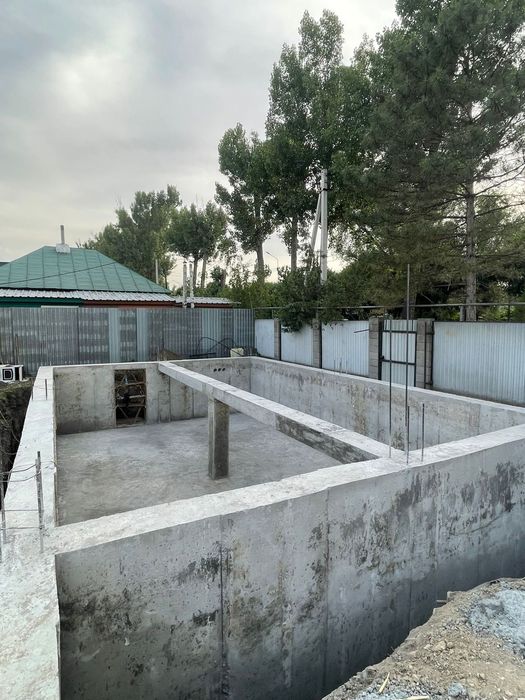 Заливка фундамента