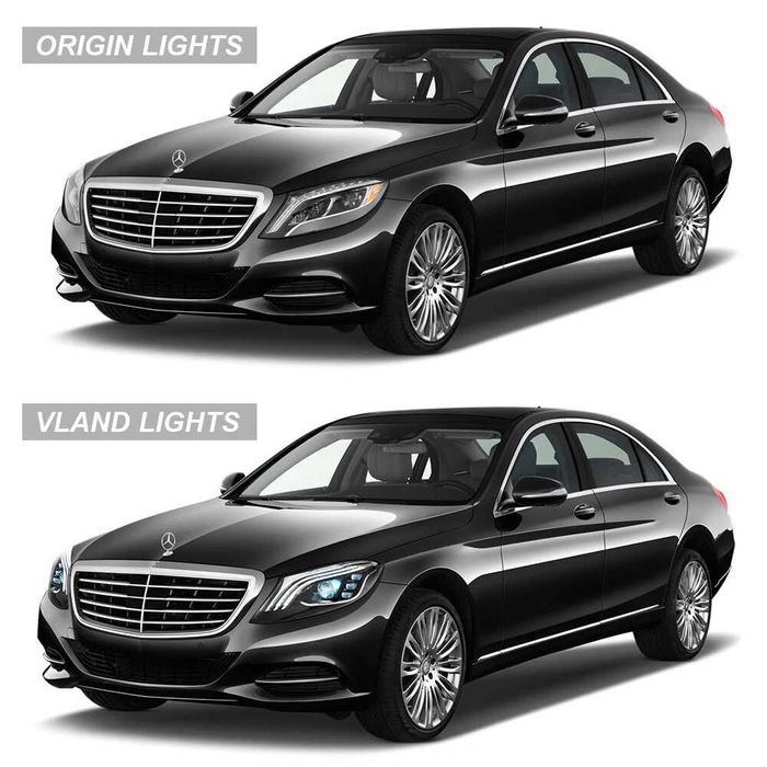 Mercedes W222 S63 Look бодикит + LED фарове и стопове (2013-2017)