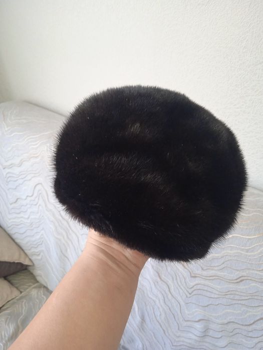 Шапка кепка норкрвая с ушками