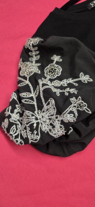 Tricou Cato cu mâneci brodate