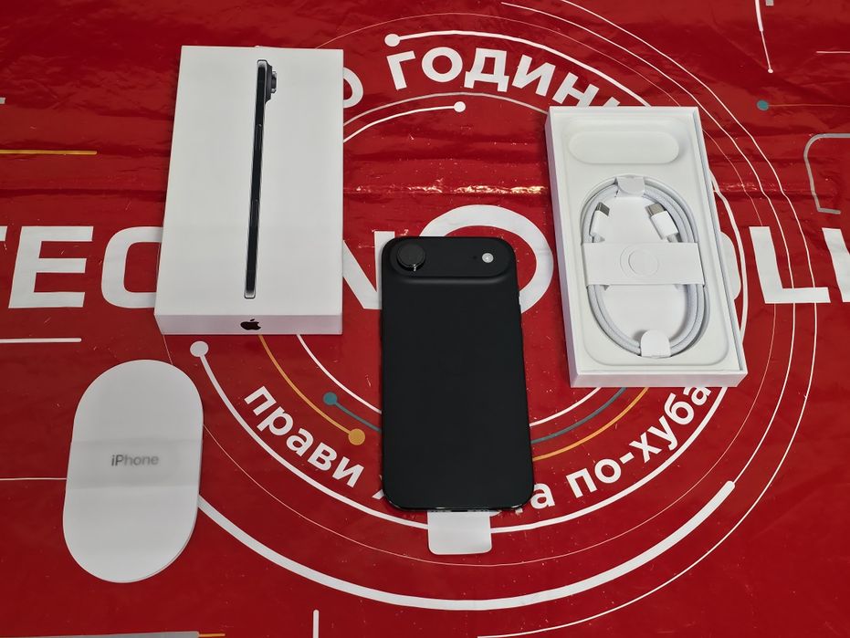 НЕАКТИВИРАН 256GB iPhone 17 AIR Гаранция Технополис 2028 BLACK