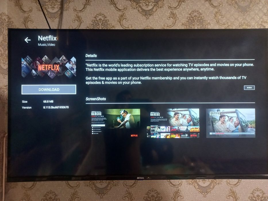 KONIG телевизор сотилади