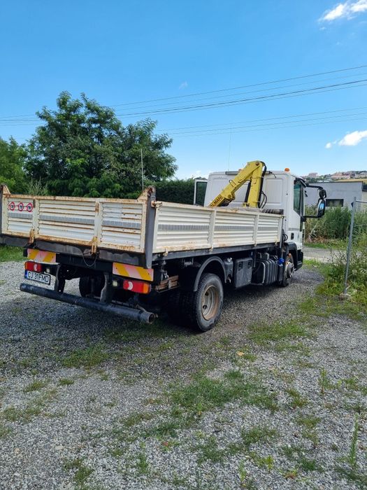 Vând iveco 75e21 basculabil cu macara
