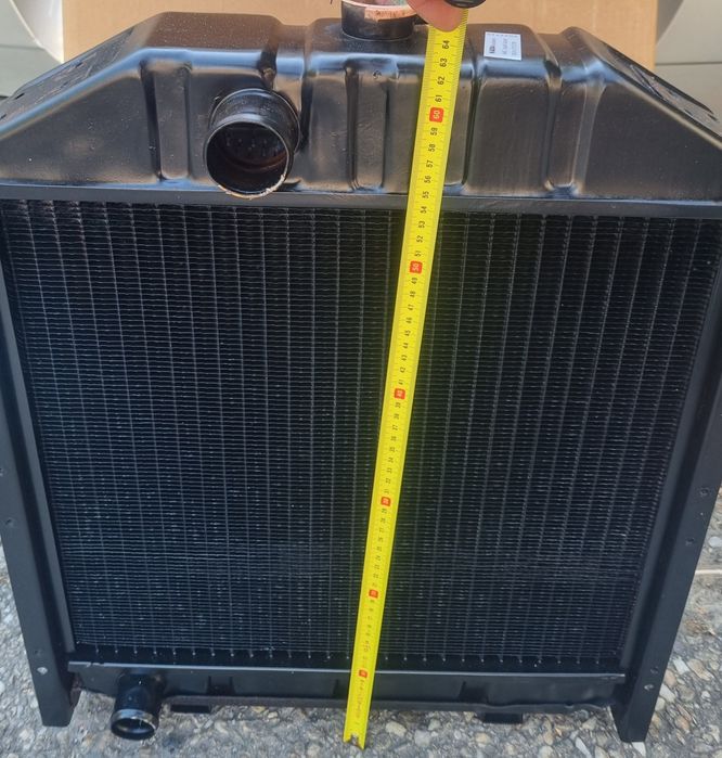 Radiator racire apa tractor Fiat U445 cupru,aluminiu, 4 randuri celule