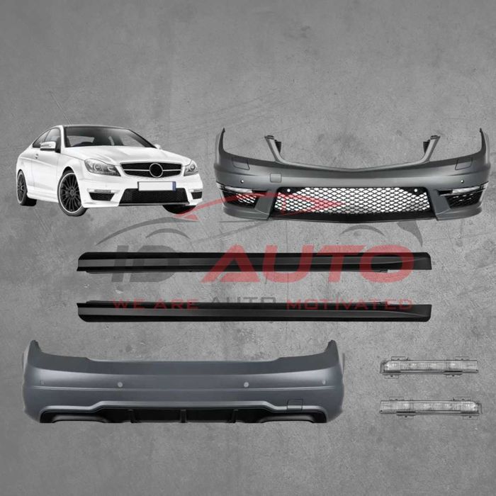 Amg пакет брони за Mercedes C-Class W204 Купе (07–15) – C63 амг дизайн