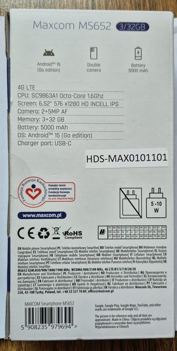 Telefon  Maxcom MS652 nou nouț