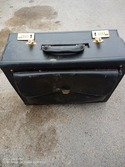 ретро Чанта кожена за документи адвокатска