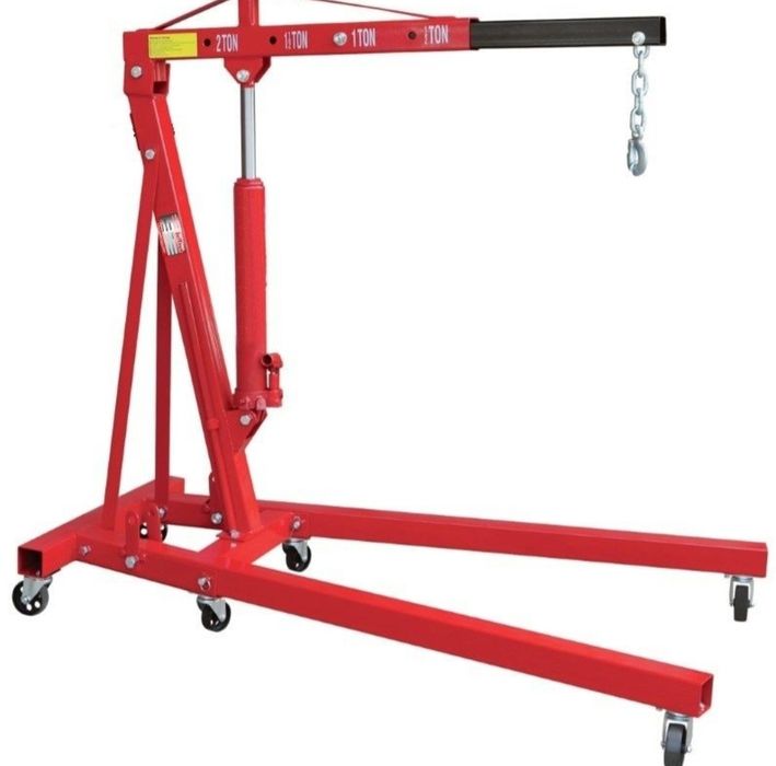 Macara hidraulica pliabila tip Girafa 2 tone 2T pentru atelier