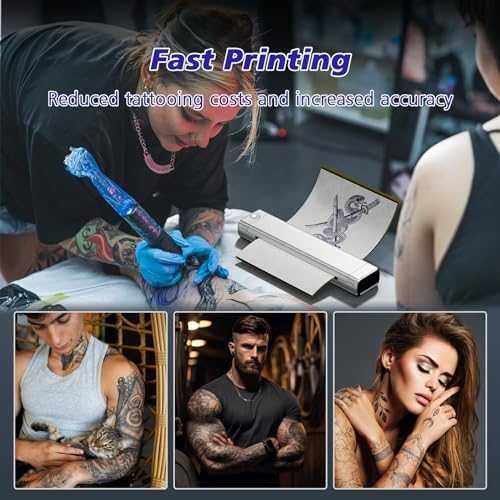 Нов Odaro Bluetooth Термален Принтер за Татуси Портативен Без Мастило