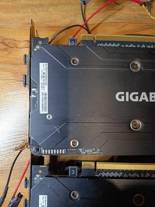 Видеокарта Gigabyte RX 570 4gb, със сменени вентилатори, тествана