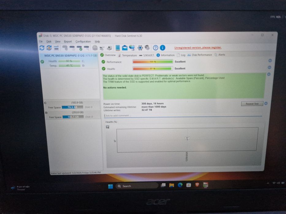 Laptop Gaming Acer Aspire 7 - Ryzen 5 / gtx 1650TI