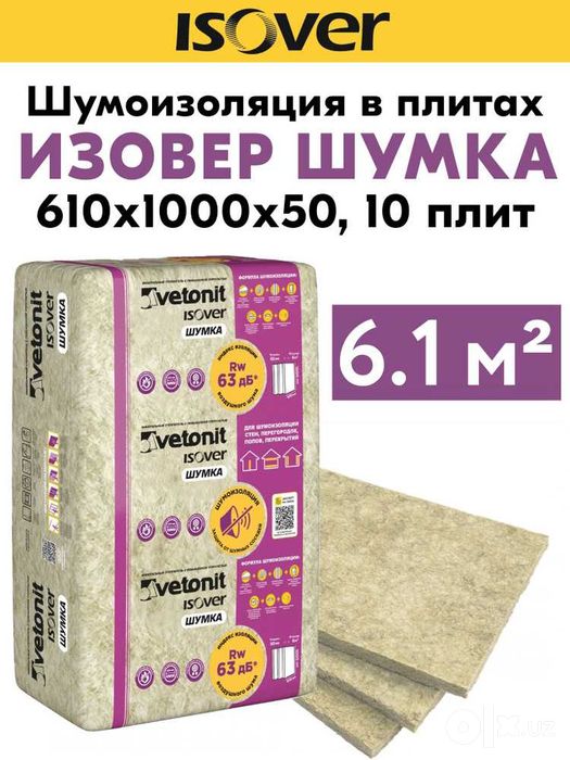 Шумоизоляция, Шумка, ISOVER VETONIT,