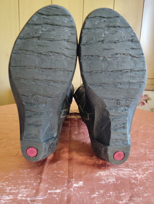 Черни дамски ботуши естествена кожа AICE 41 номер